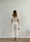 High Waist Stitched Pants