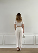 High Waist Stitched Pants