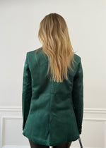 Emerald Velvet Blazer