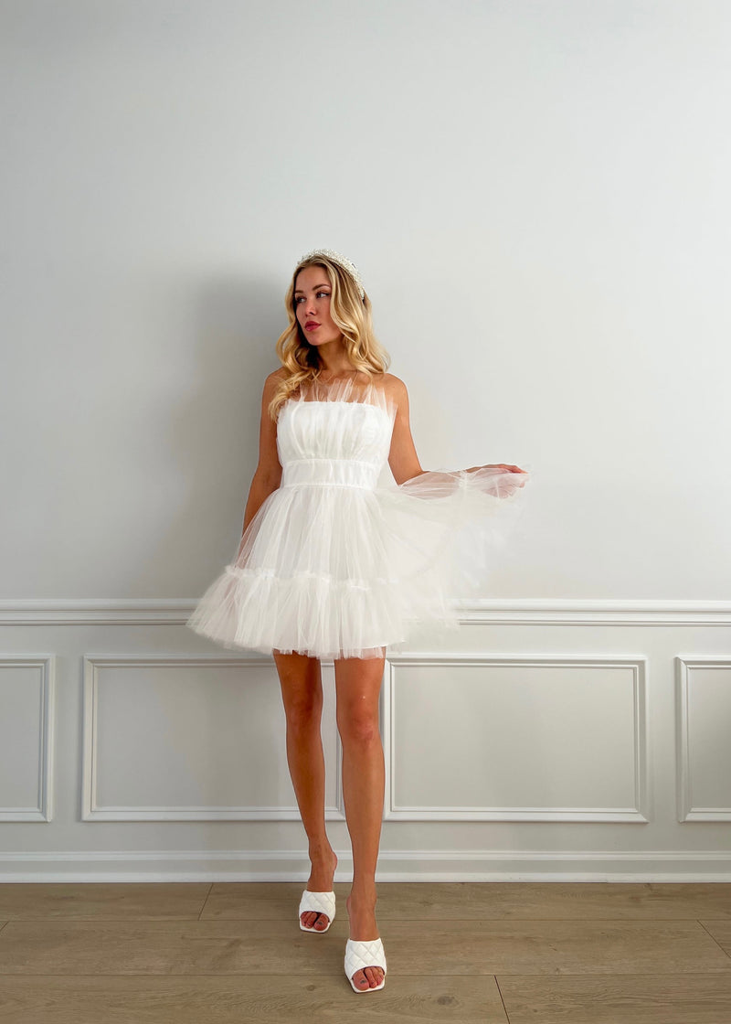 Darby Tulle Strapless Dress