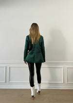 Emerald Velvet Blazer
