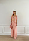 Mackenzie Linen Crop Top & Pant Set