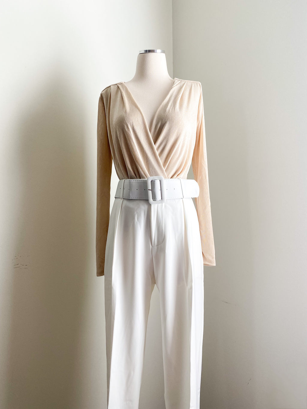 Belted High Waist Pants