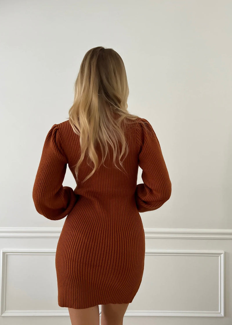 Camilla Puff Sleeve Sweater Dress