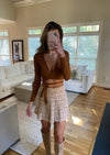 Surplice Wrap Crop Top