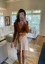Surplice Wrap Crop Top