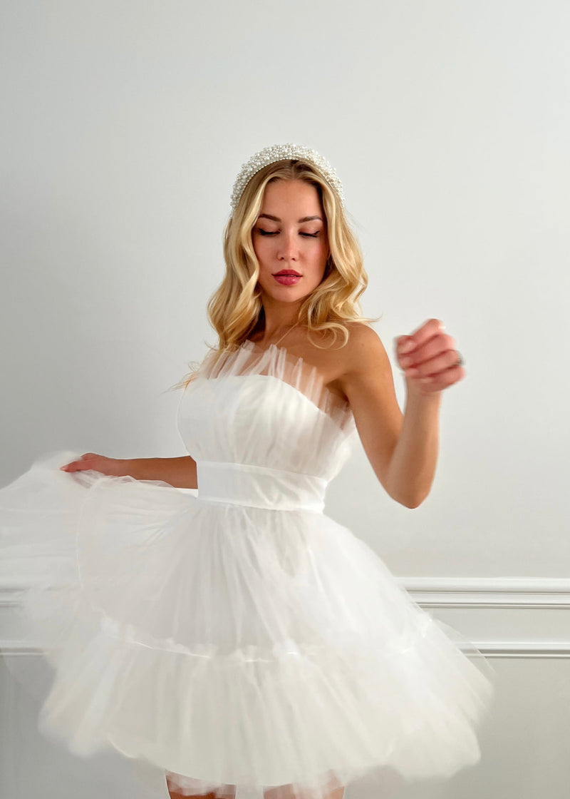 Darby Tulle Strapless Dress
